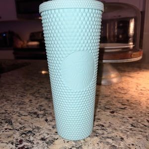 Starbucks cup mint green studded